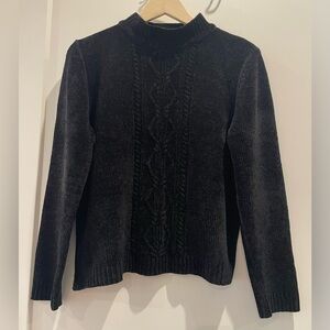 Elegant Black Women's Turtleneck Sweater